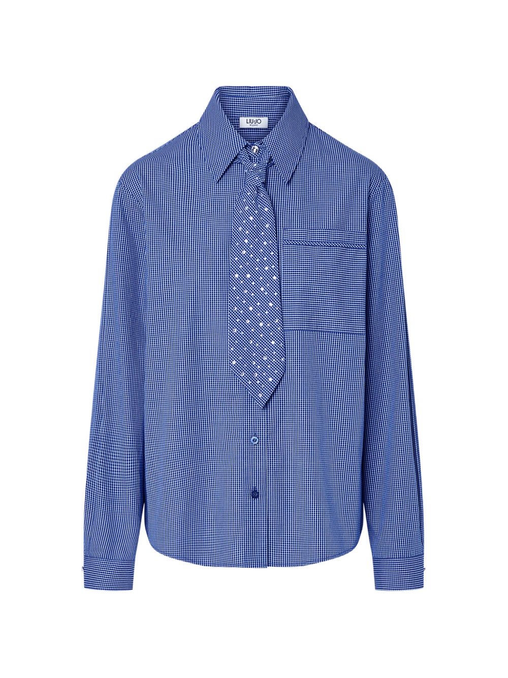 LIUJO Camicia blu con cravattino in dotazione 