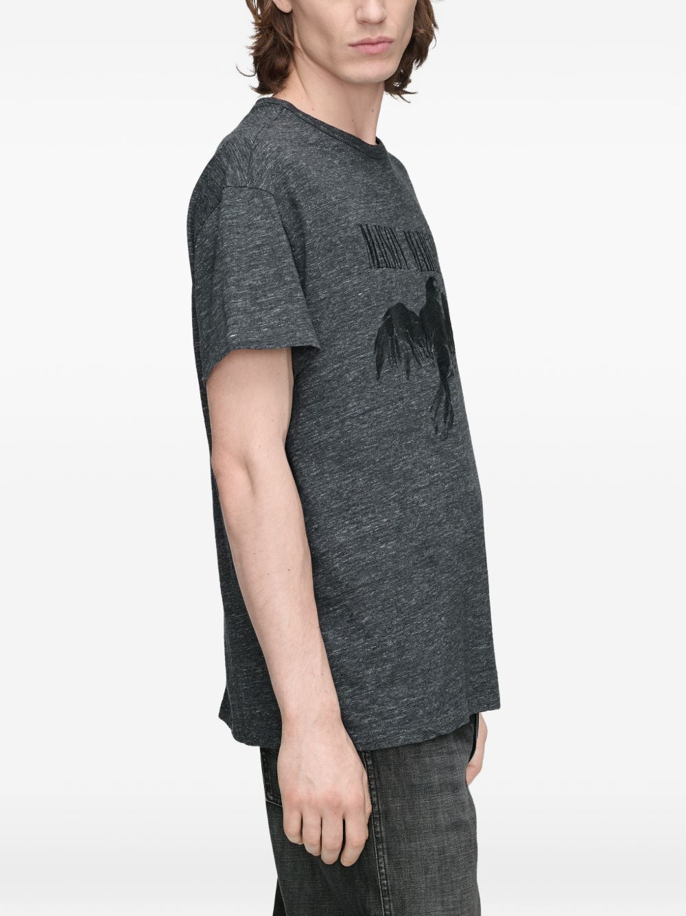 MAISON MARGIELA T-shirt oversize con stampa Bird Artisanal 2025 