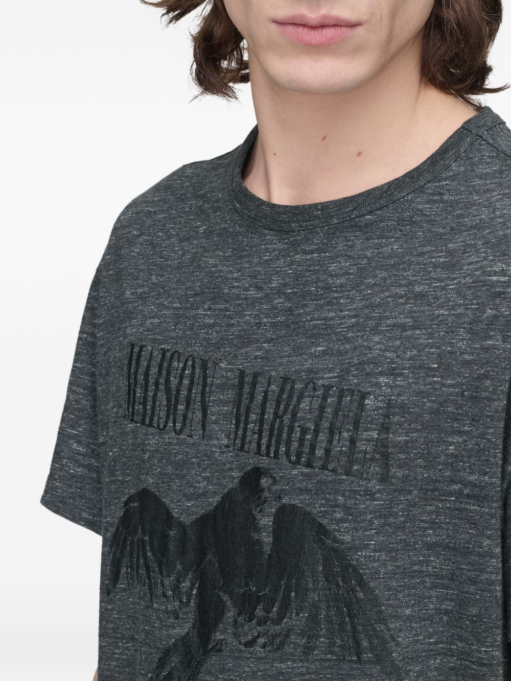 MAISON MARGIELA T-shirt oversize con stampa Bird Artisanal 2025 
