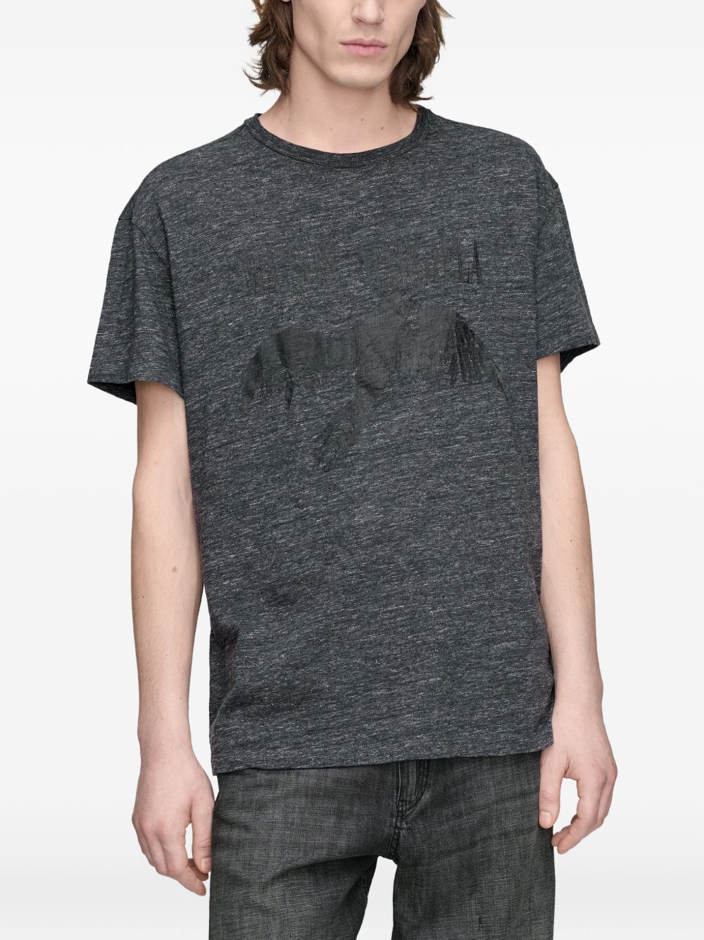 MAISON MARGIELA T-shirt oversize con stampa Bird Artisanal 2025 