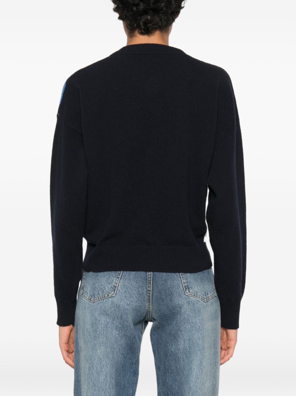 MARELLA Maglia a rombi in lana e cashmere 