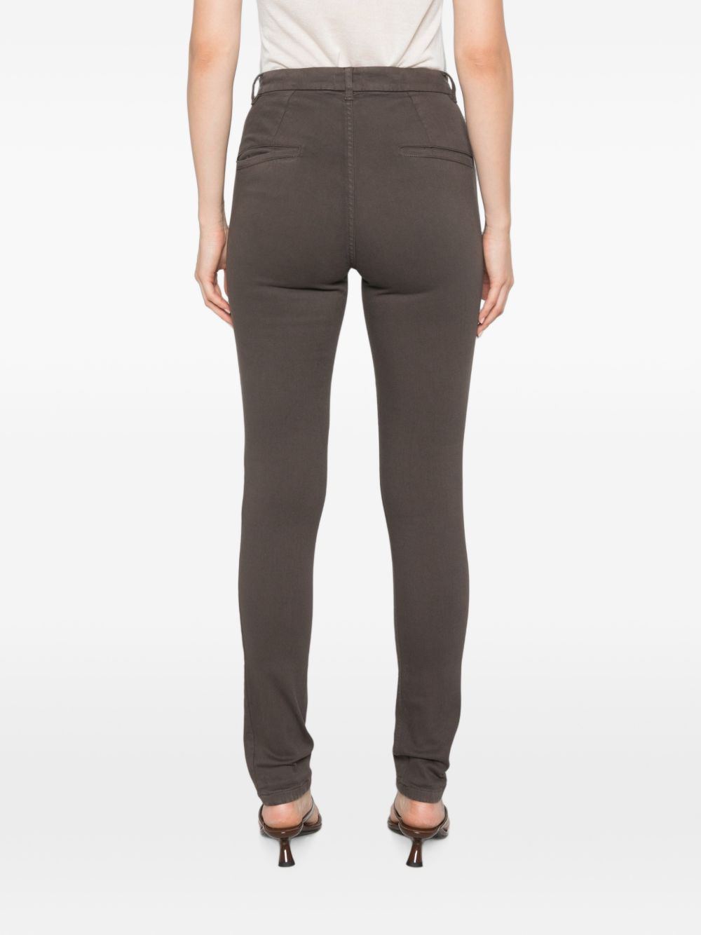 MARELLA SPORT Pantaloni slim Condor marroni in cotone elasticizzato 