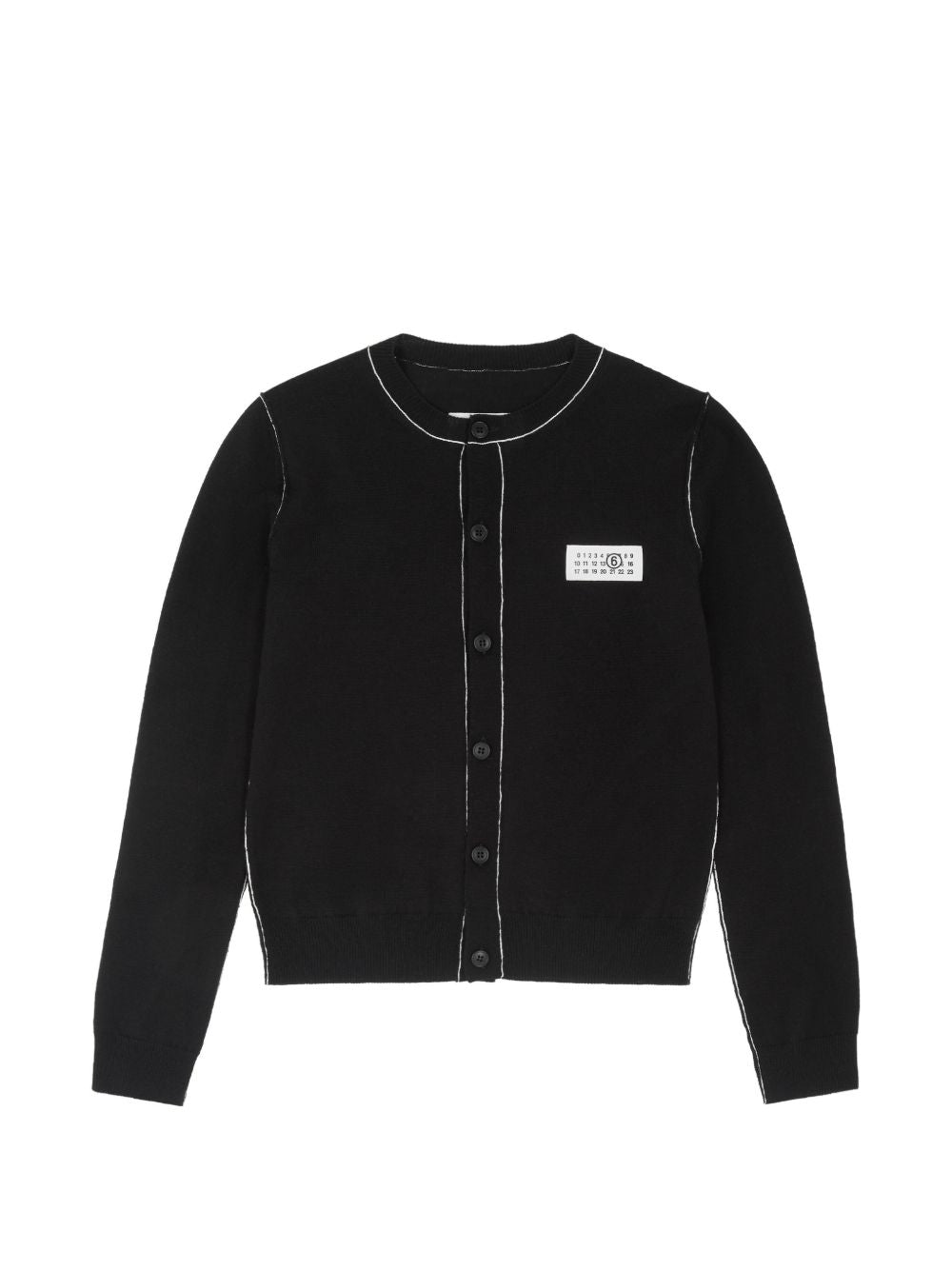 MM6 MAISON MARGIELA Cardigan nero in misto lana 