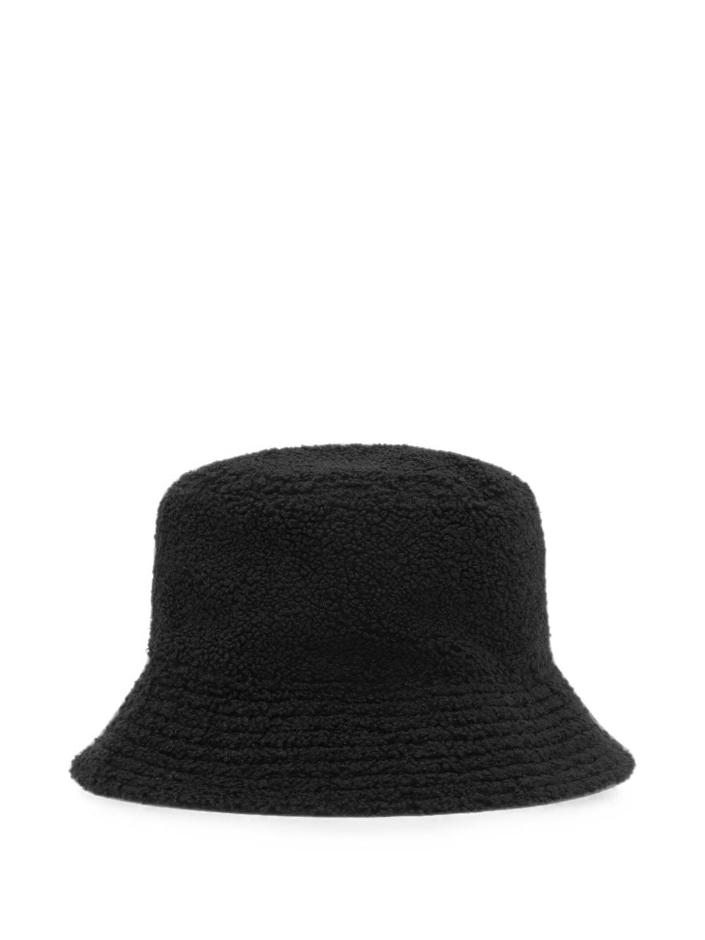 MM6 MAISON MARGIELA Cappello bucket reversibile in teddy e nylon nero 