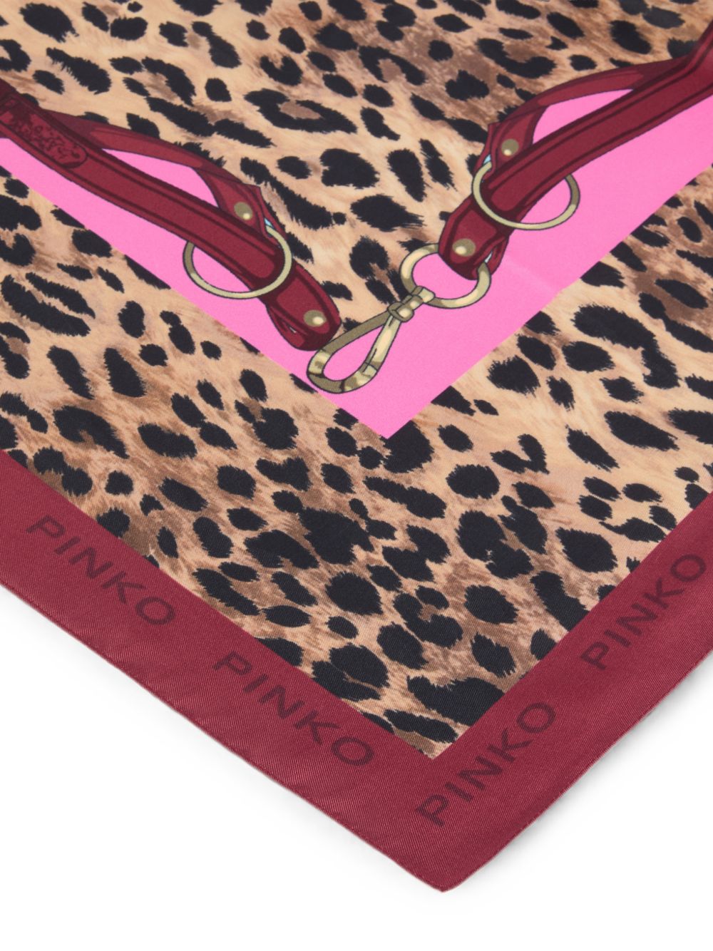 PINKO Foulard Limbo con stampa animalier 
