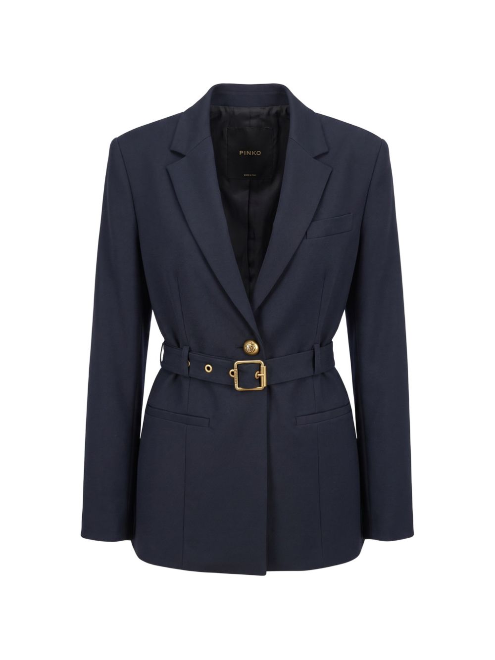 PINKO Giacca blu Vitiano con cintura in vita 