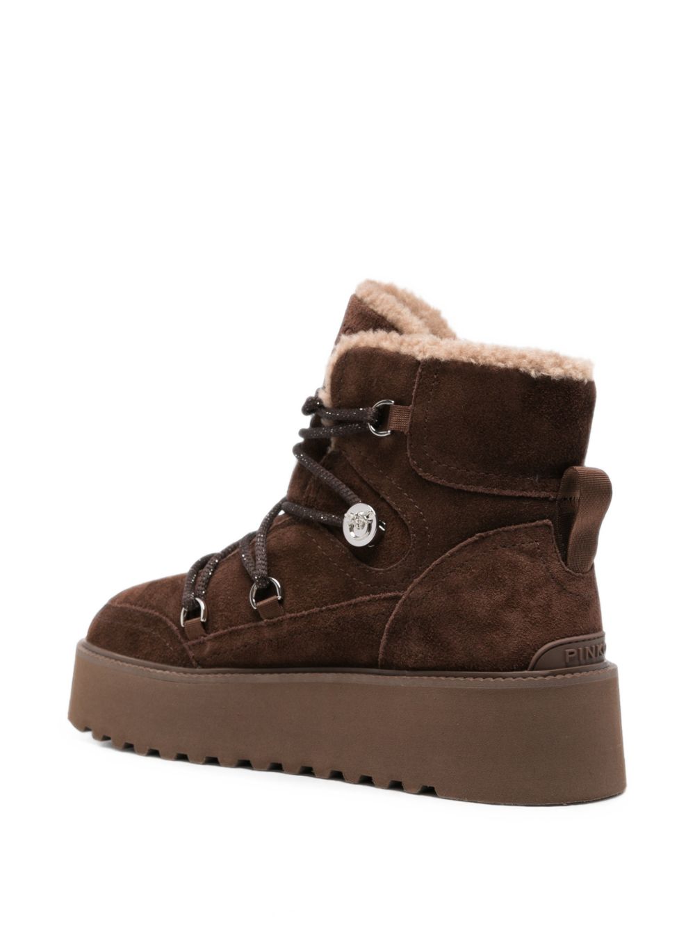 PINKO Stivaletti MARTINA marroni in suede 
