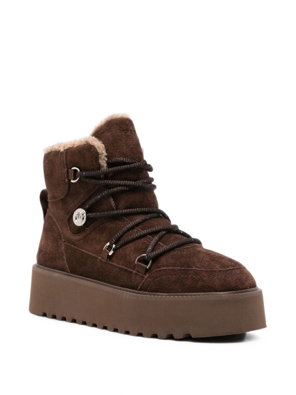 PINKO Stivaletti MARTINA marroni in suede 