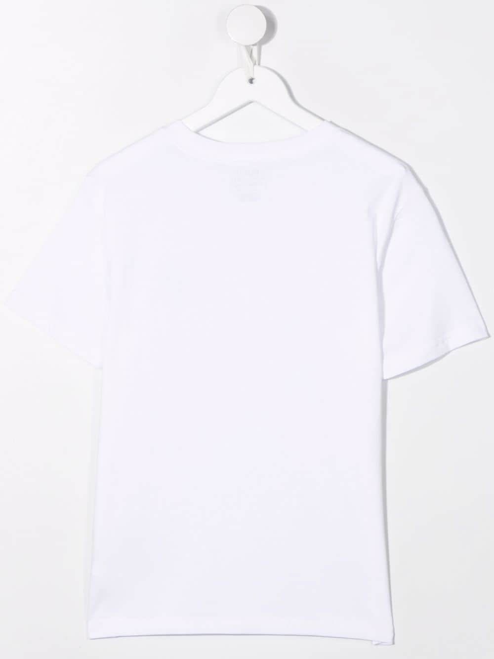 POLO RALPH LAUREN T-shirt in cotone bianco con logo ricamato 