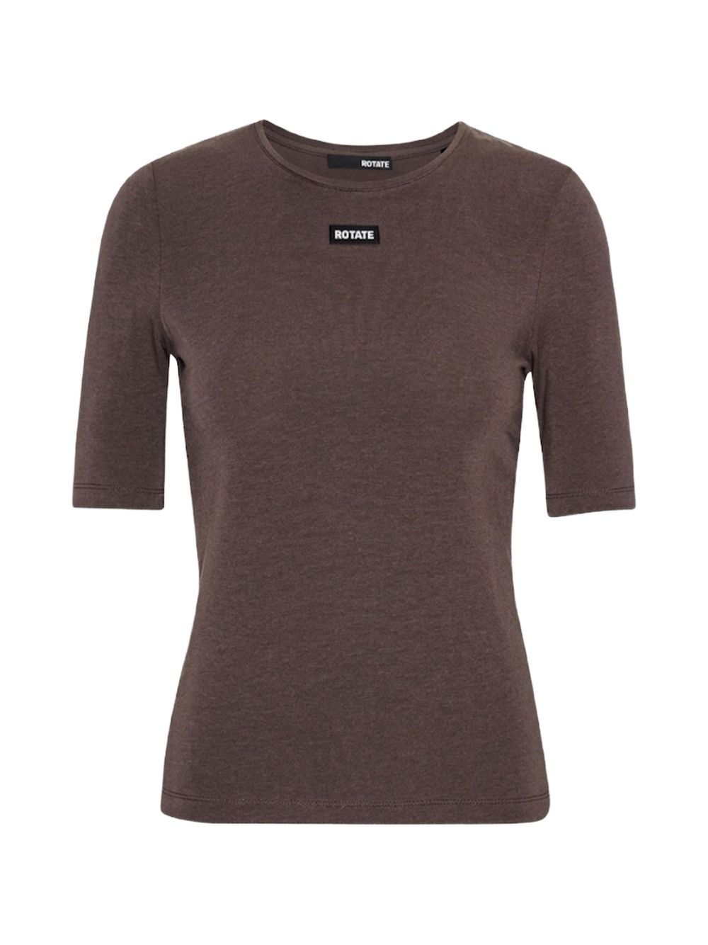 ROTATE T-shirt marrone con logo 