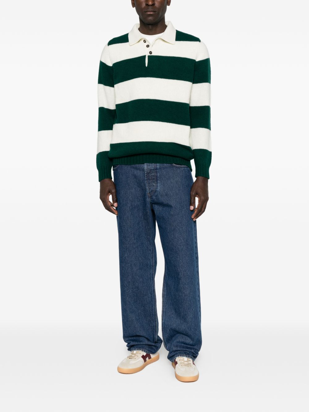 SCAGLIONE Polo in lana a righe 