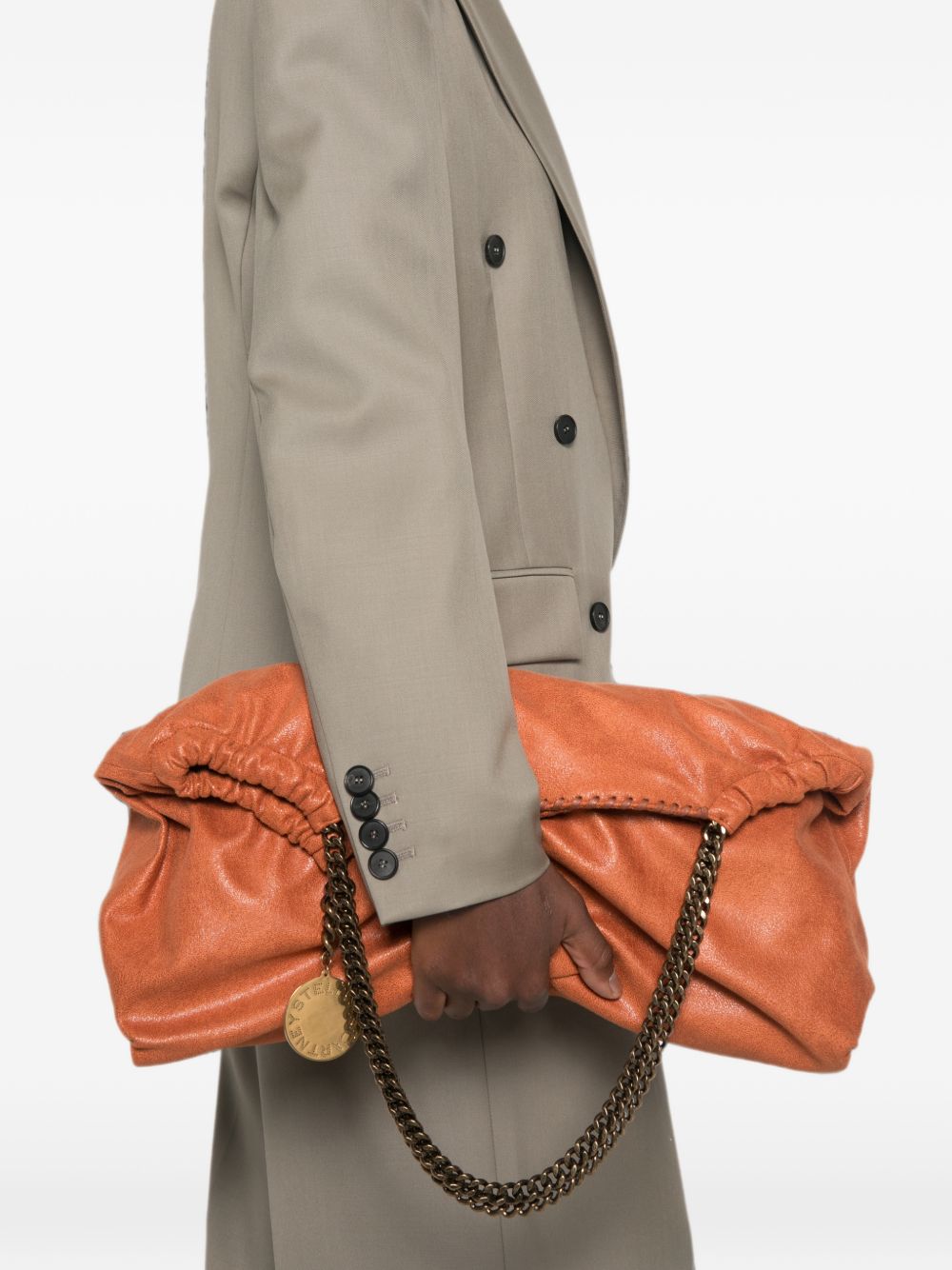 STELLA MCCARTNEY Borsa tote in ecopelle con tracolla a catena 