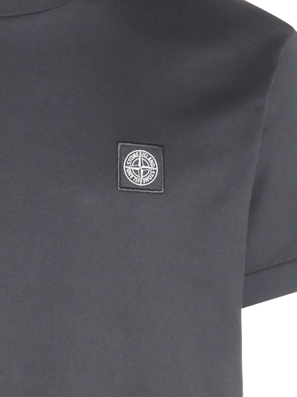 STONE ISLAND T-shirt in cotone girocollo con logo 