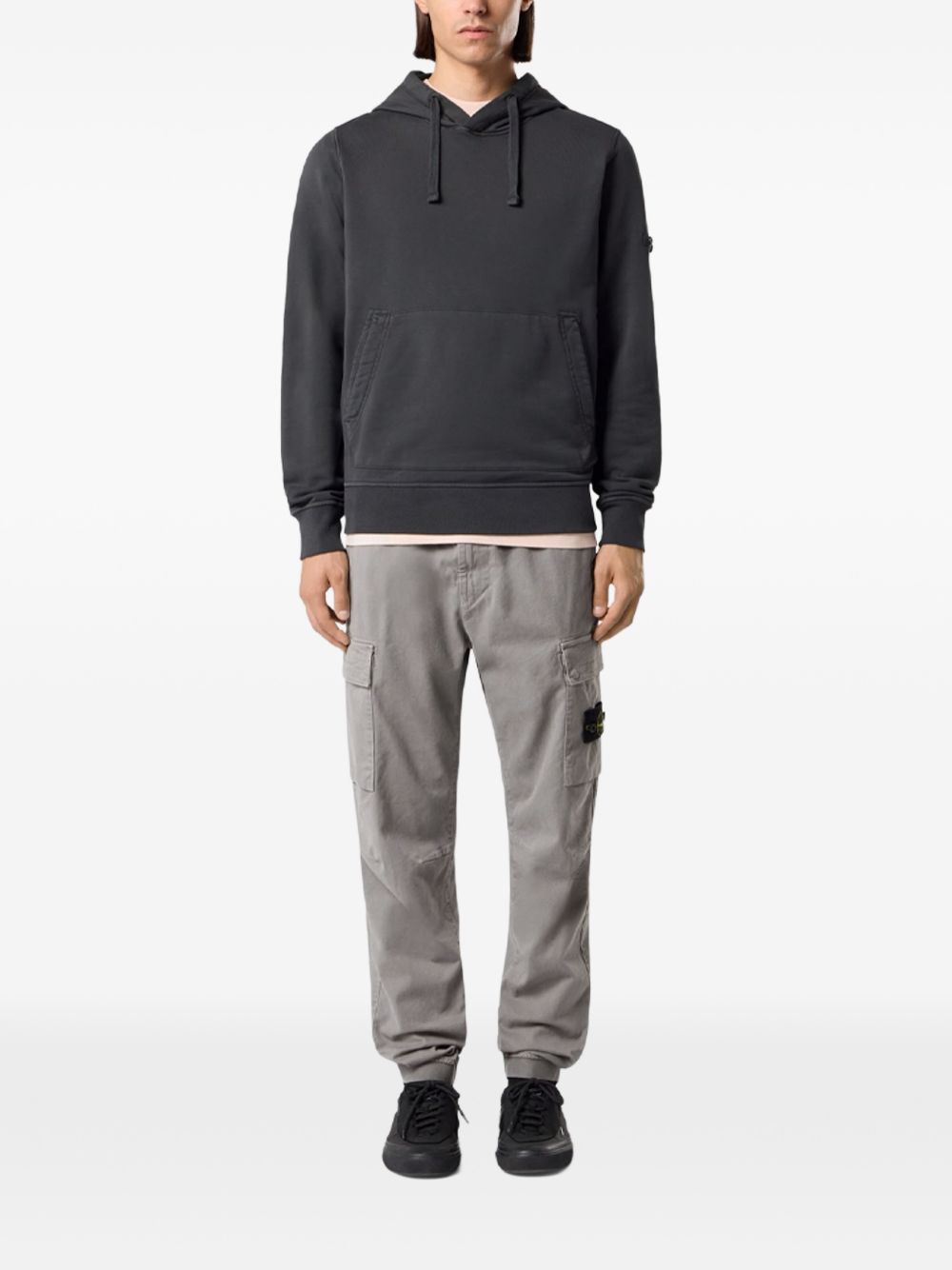 STONE ISLAND Pantaloni sportivi uomo in cotone con tasche cargo 