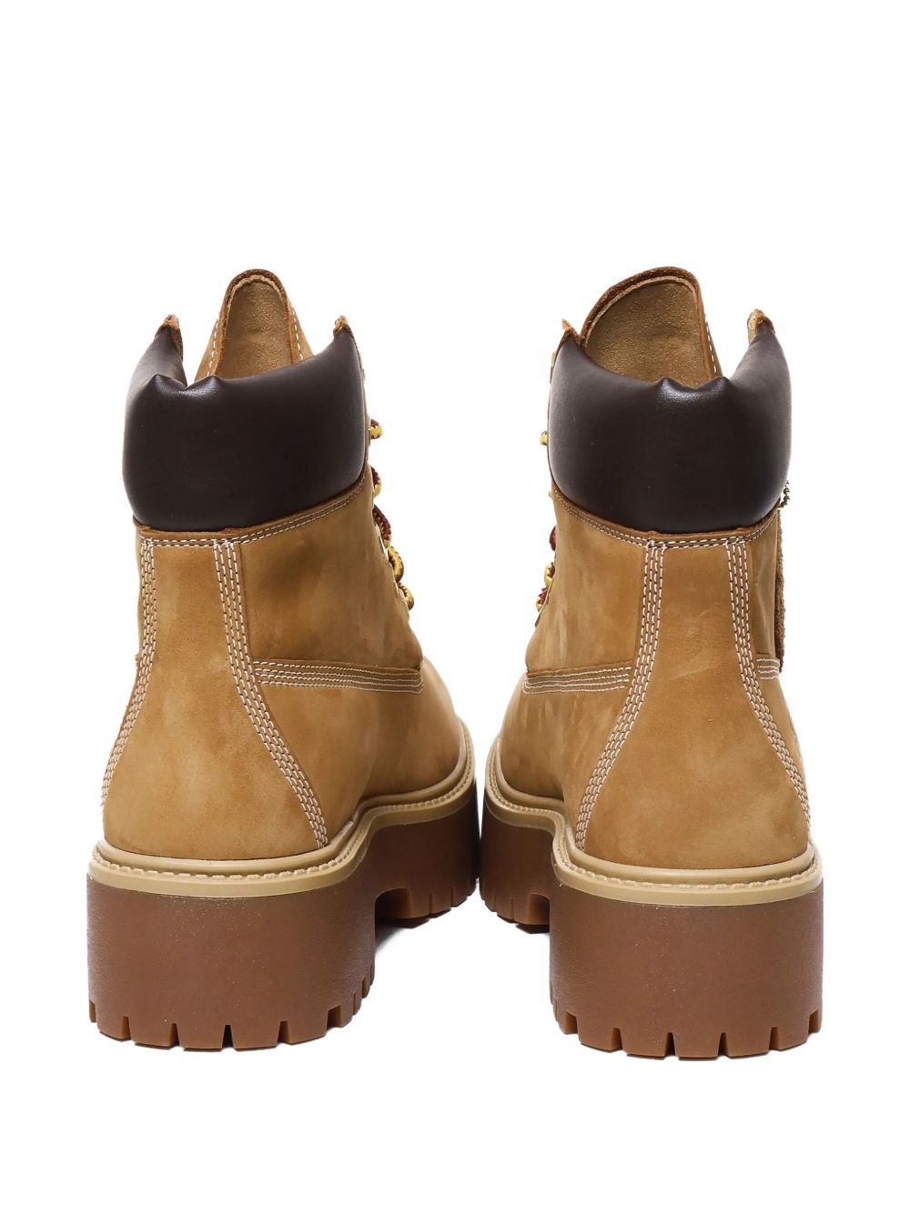 TIMBERLAND Stivaletti marroni chiaro in pelle con imbottitura alla caviglia 