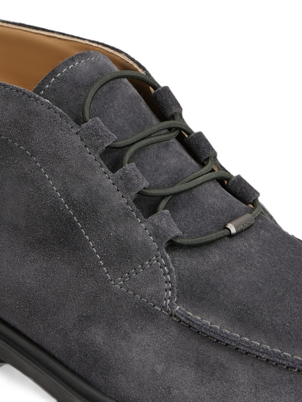 TODS Polacchine in suede grigio scuro 