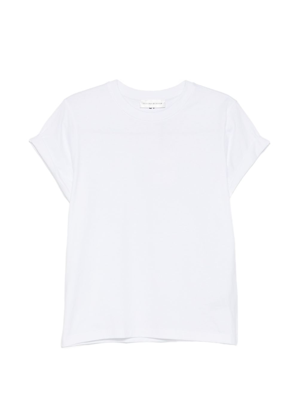VICTORIA BECKHAM T-shirt Tilly in cotone bianco con logo VB ricamato 