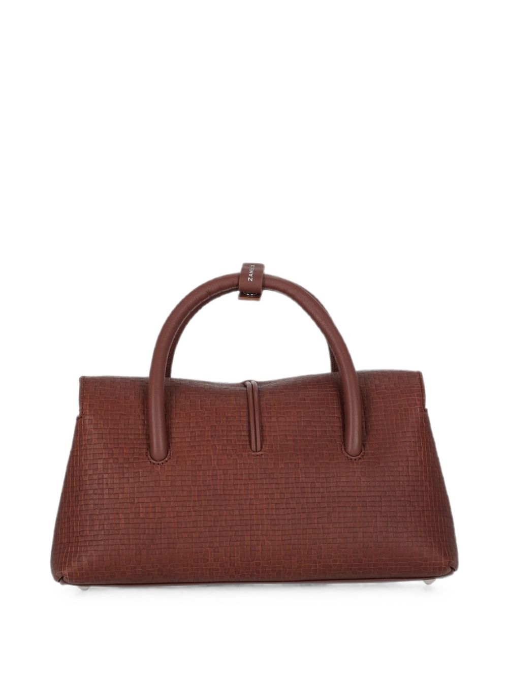 ZANELLATO Borsa a mano small tote in pelle marrone 