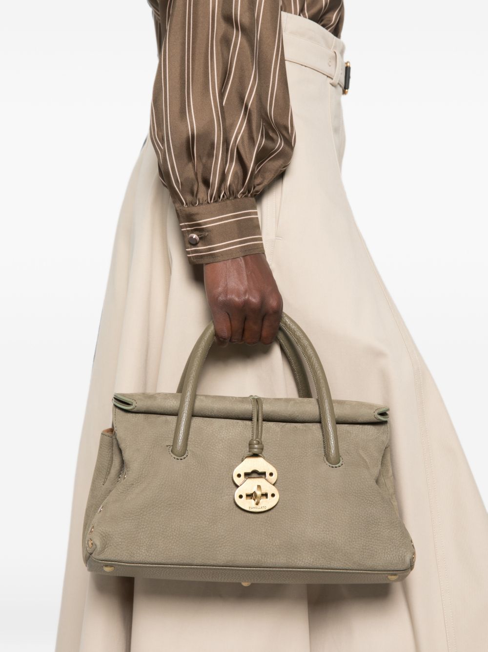 ZANELLATO Borsa Dotta Small in pelle con tracolla regolabile 
