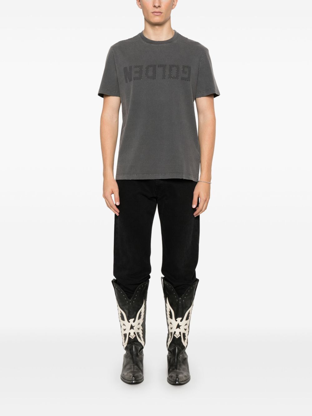 GOLDEN GOOSE T-shirt girocollo con stampa 