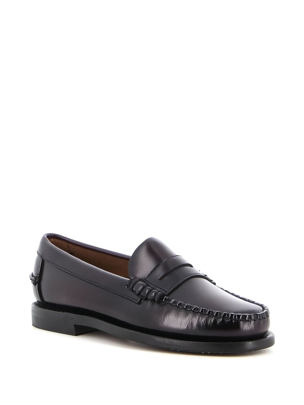 SEBAGO Mocassini Classic Dan in pelle marrone bordeaux 