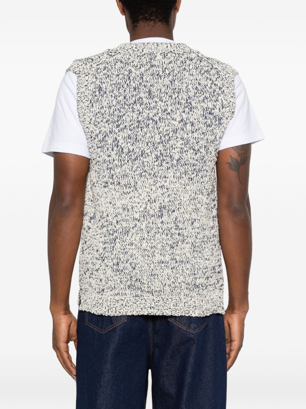 AMARANTO Gilet in maglia grigio 