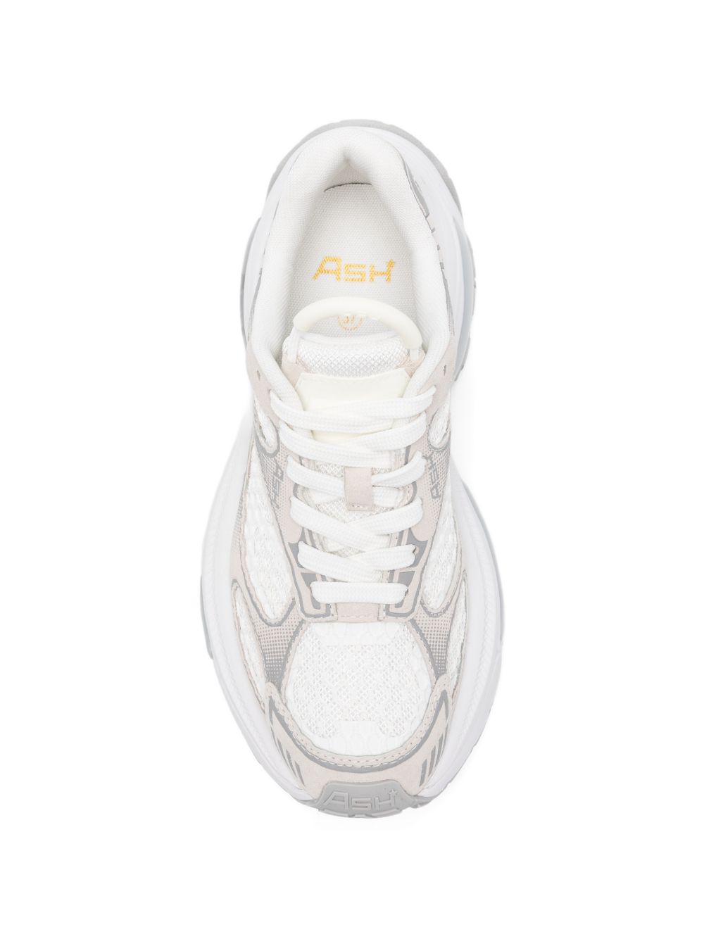 ASH Sneakers Dragon 06 in pelle bianca e argento 