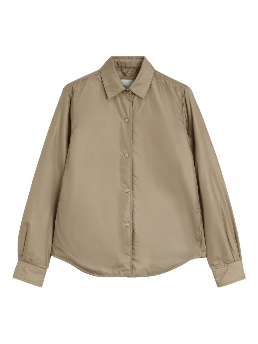 ASPESI Camicia imbottita beige con bottoni 