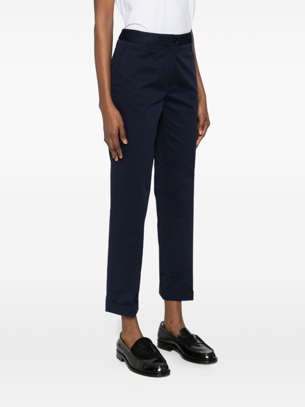 ASPESI Pantaloni in cotone blu navy 