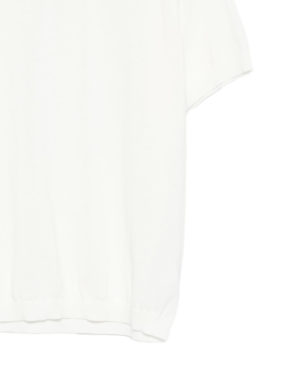 ASPESI T-shirt girocollo in cotone bianco 