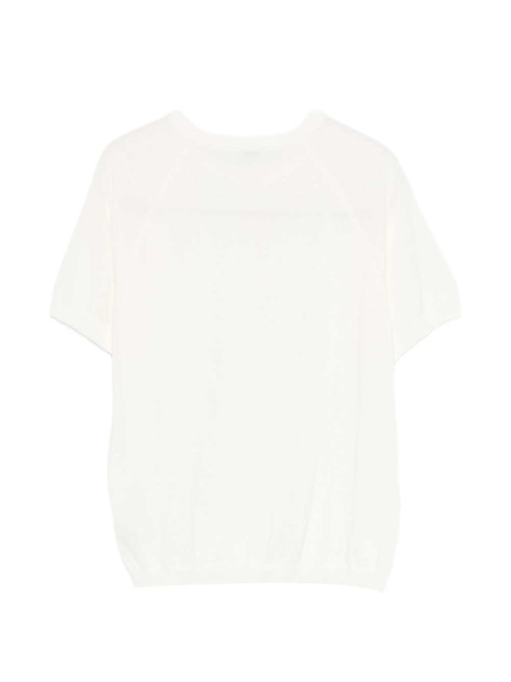 ASPESI T-shirt girocollo in cotone bianco 