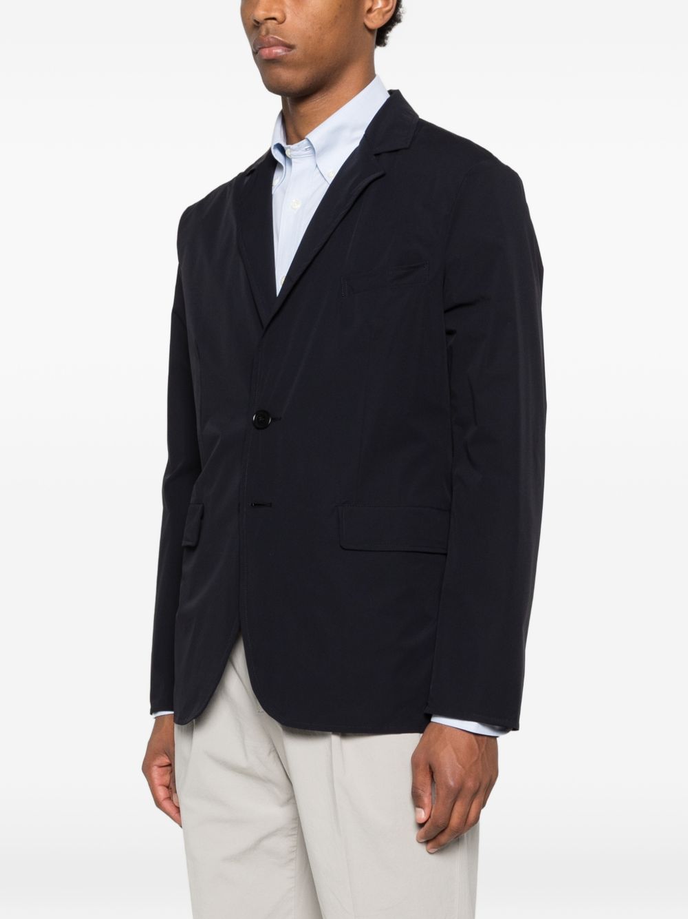 ASPESI Blazer in cotone blu navy 
