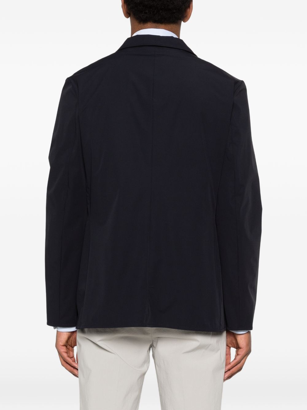 ASPESI Blazer in cotone blu navy 