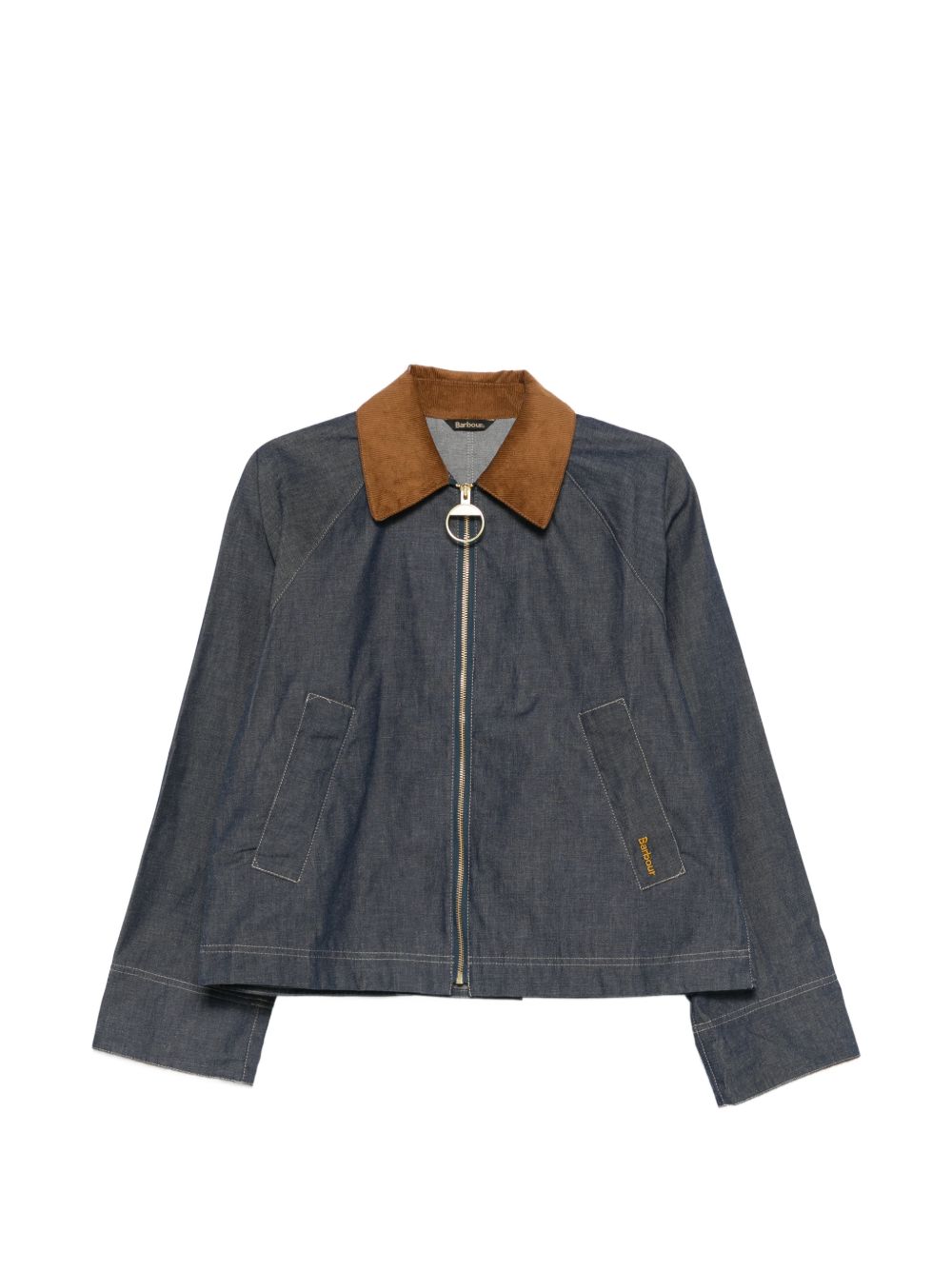 BARBOUR Giacca Freckleton in denim blu 