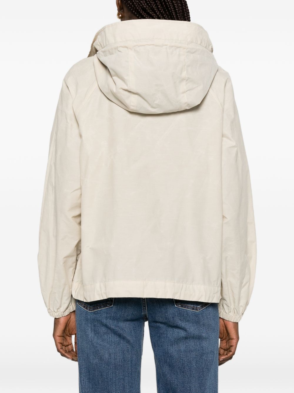 BARBOUR Giacca Hawkridge beige con cappuccio 