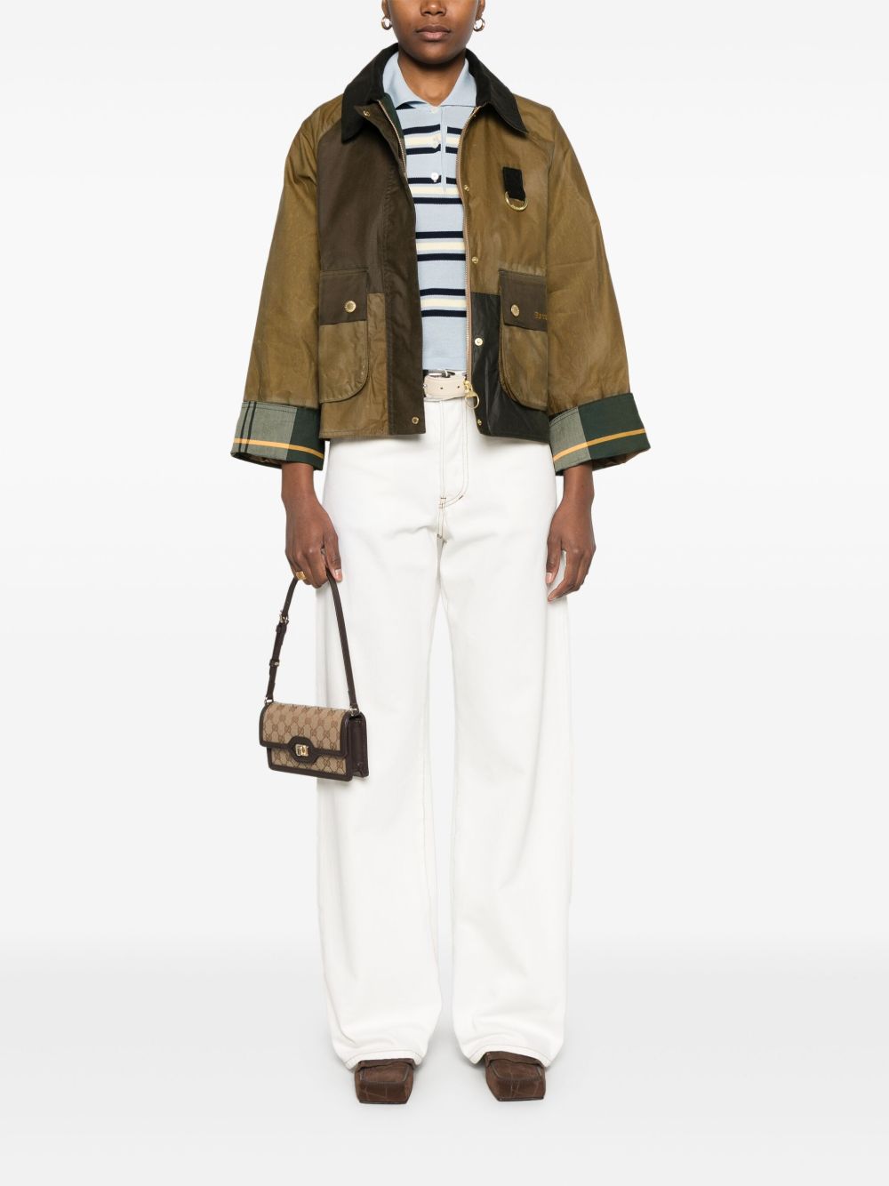 BARBOUR Giacca cerata Alma Wax Archive Olive 