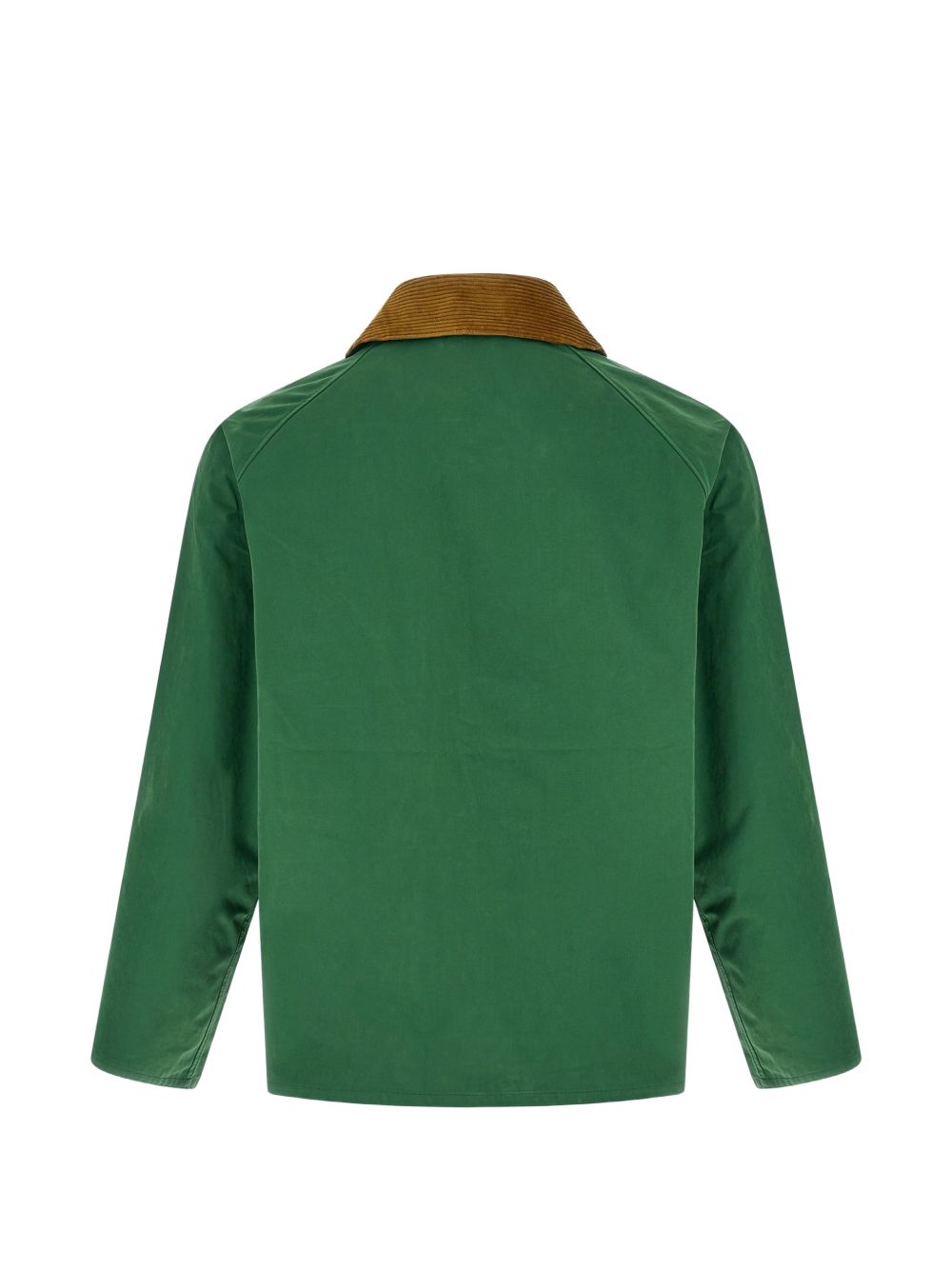 BARBOUR Giacca Transporter verde con colletto in velluto 