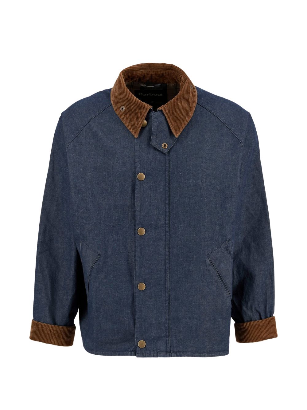 BARBOUR Giacca in denim con colletto a coste 