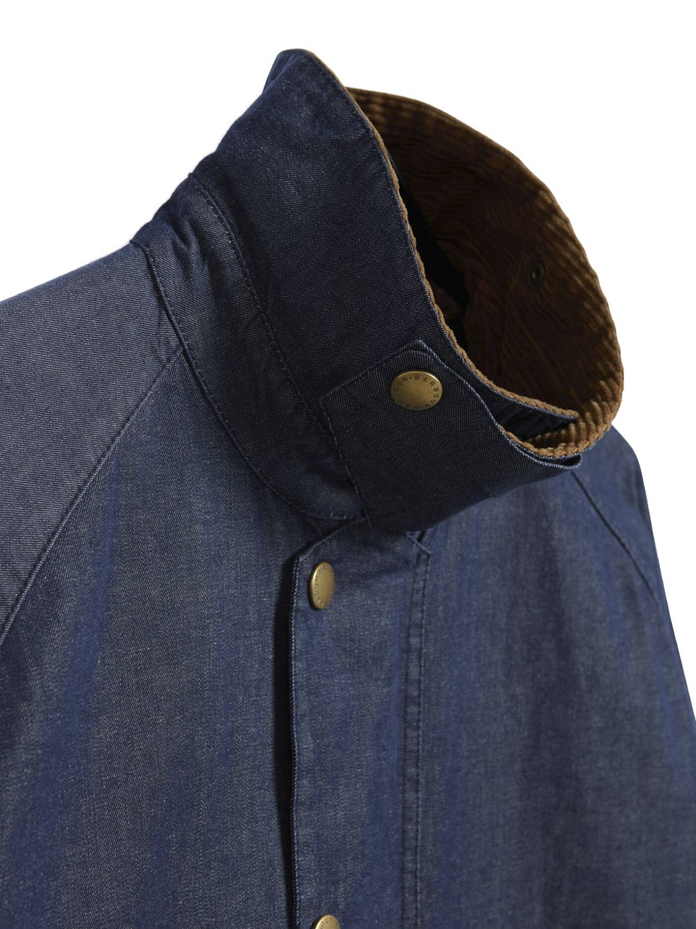 BARBOUR Giacca in denim con colletto a coste 
