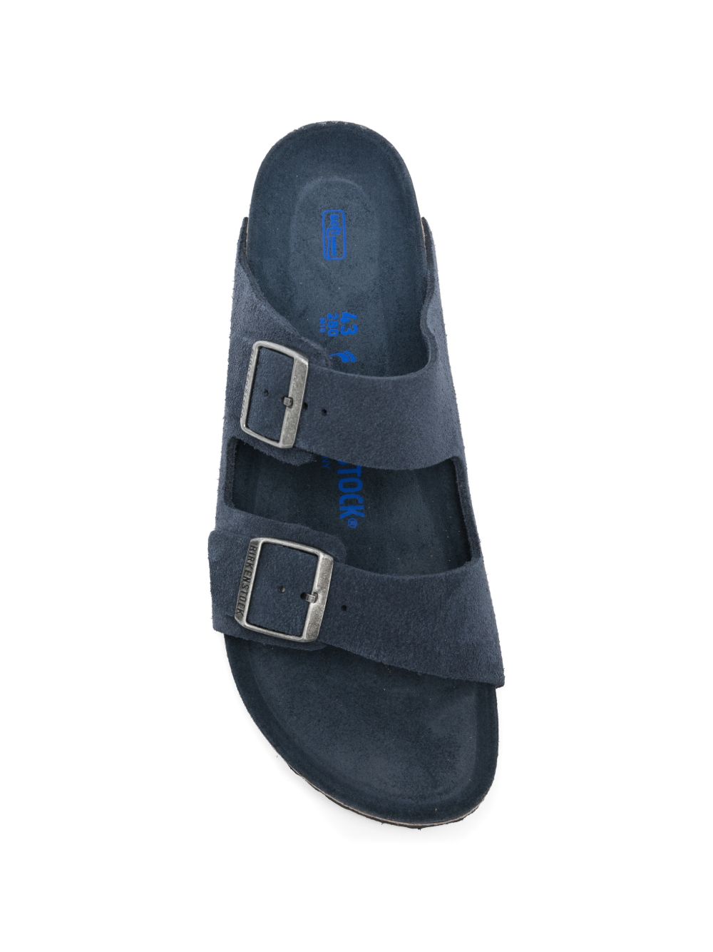 BIRKENSTOCK Ciabatte Arizona in suede blu 
