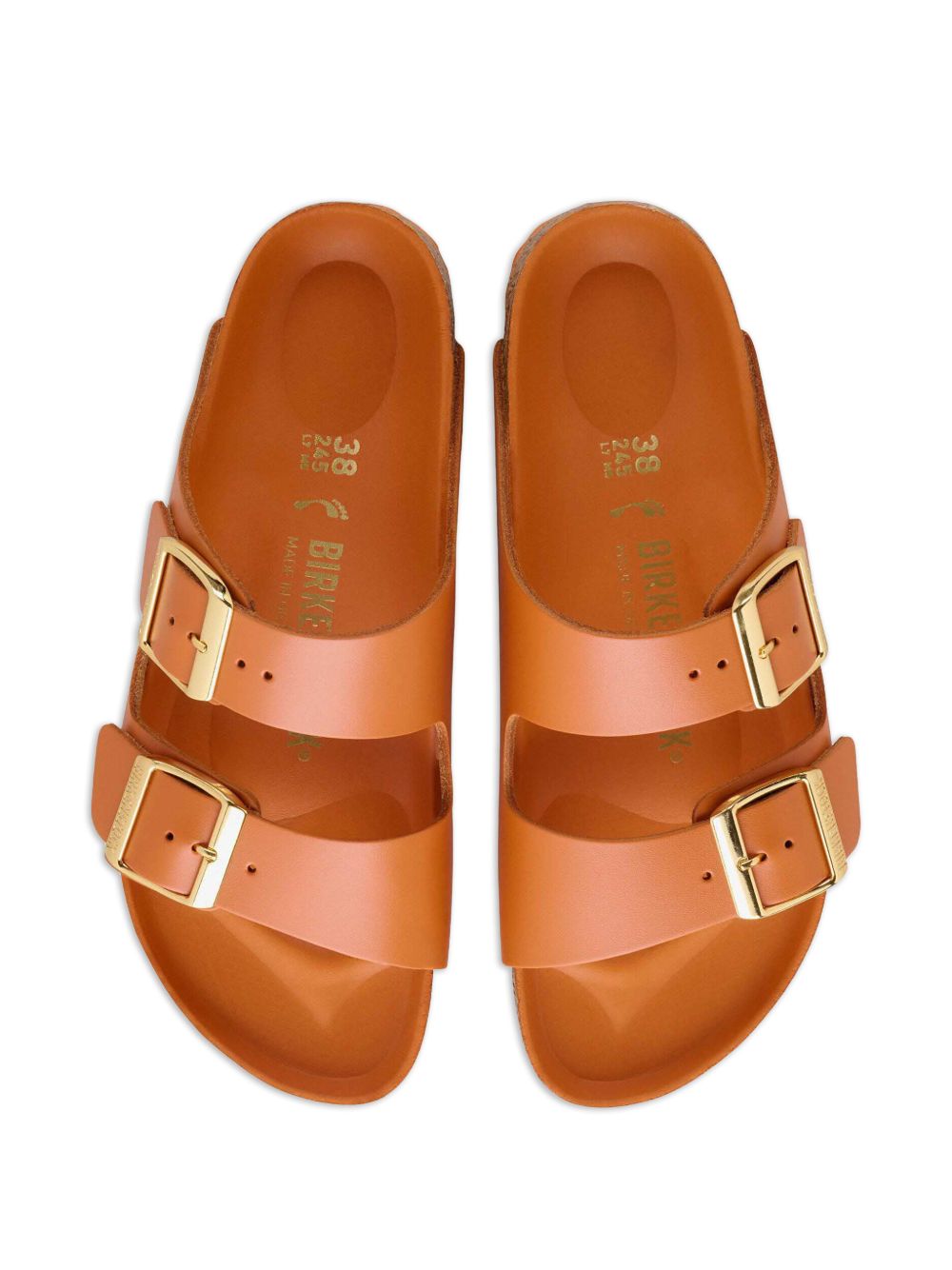 BIRKENSTOCK Ciabatte Arizona in pelle arancione 