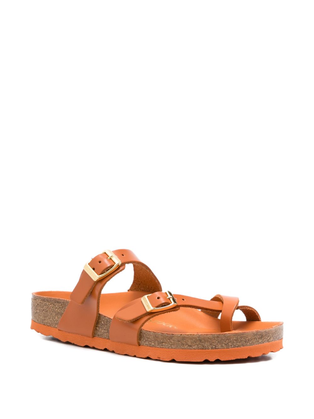 BIRKENSTOCK Sandali Mayari arancioni con cinturino e fibbia 