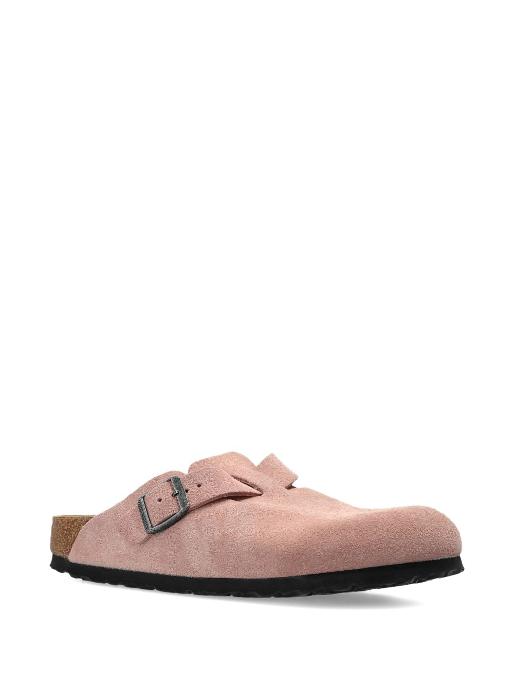BIRKENSTOCK Sandali mules Boston LEVE in pelle rosa scamosciato 