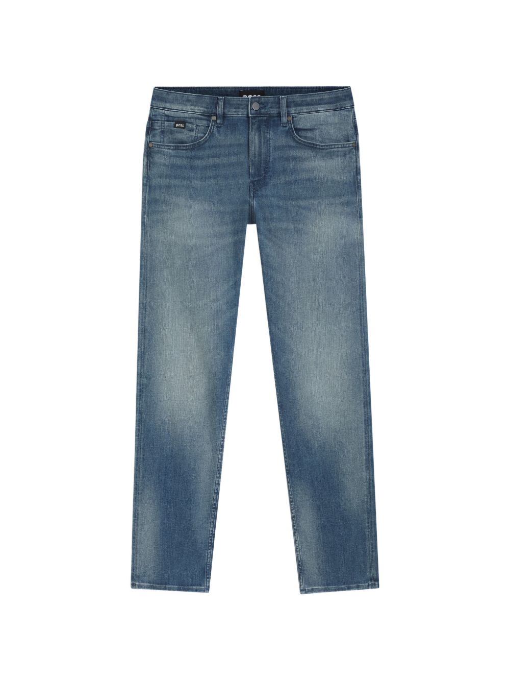 BOSS Jeans Delaware in denim di cotone blu 