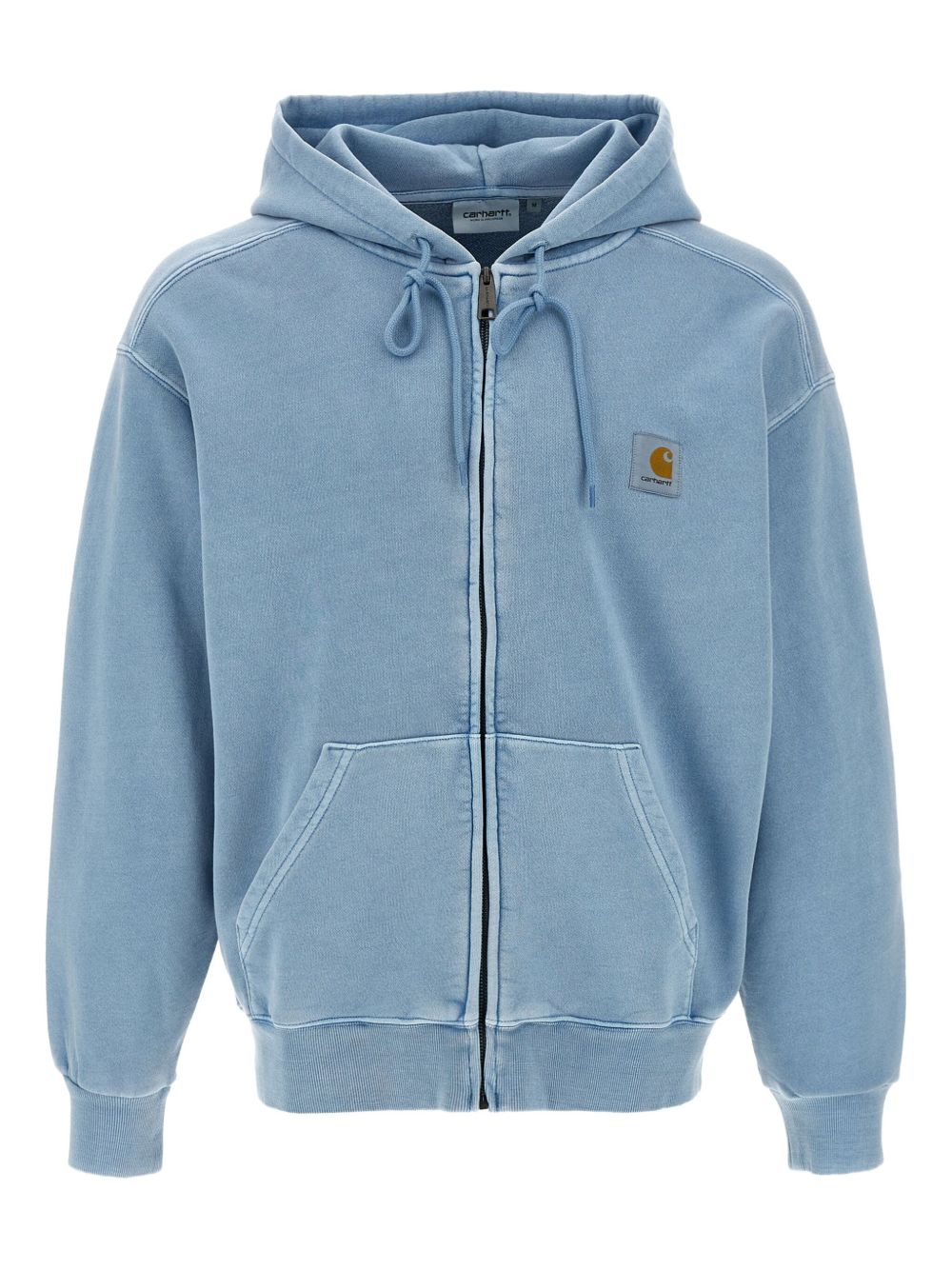 CARHARTT WIP Felpa con cappuccio in cotone azzurro con logo 