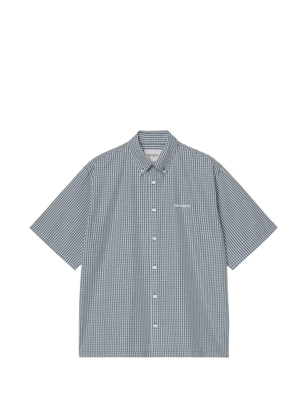 CARHARTT WIP Camicia a maniche corte in cotone a quadretti 