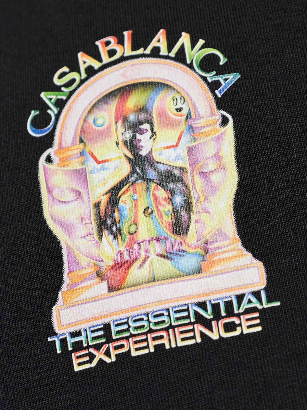 CASABLANCA T-shirt con logo in cotone nero 