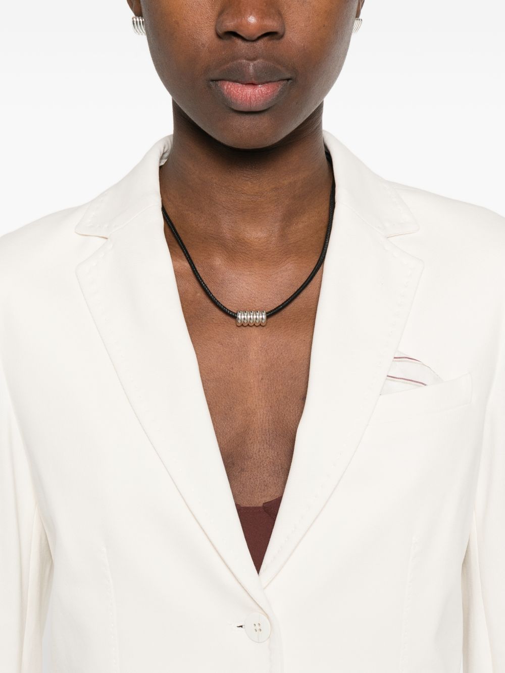 CIRCOLO 1901 Blazer bianco latte con tasche 