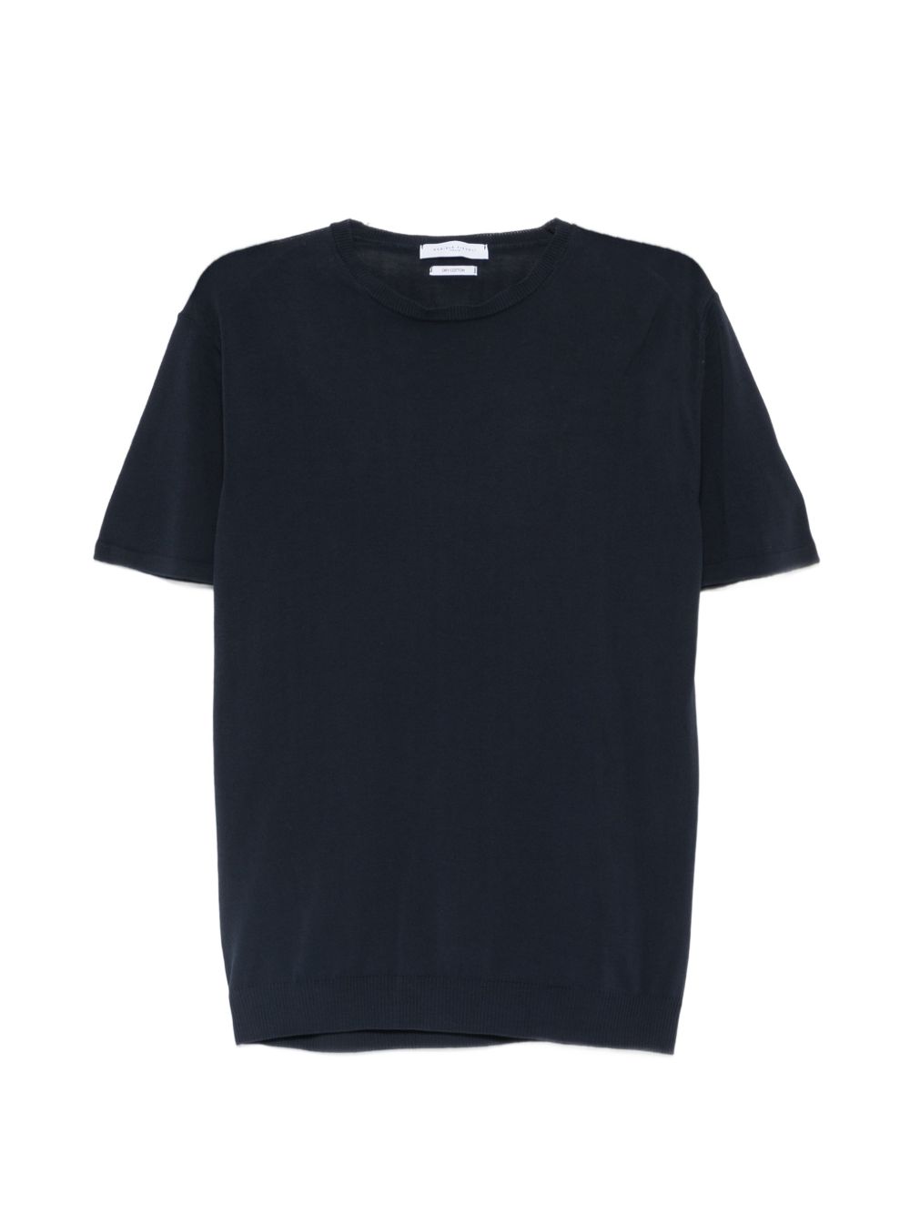DANIELE FIESOLI T-shirt in cotone blu con girocollo e maniche corte 