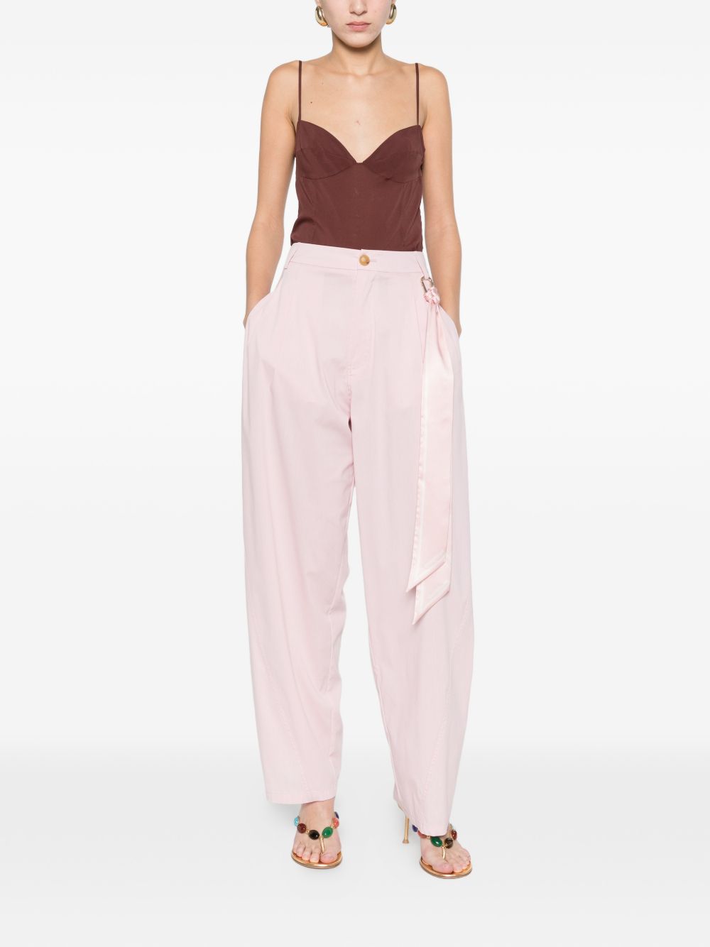 DARKPARK Pantaloni Phebe in cotone rosa 